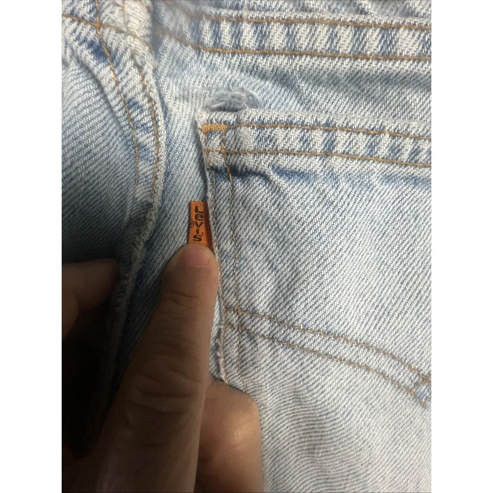 Vintage 90s Levi's 550 Distressed Mens Jeans, 36W 34L, Relaxed Fit Tapered‎ Leg